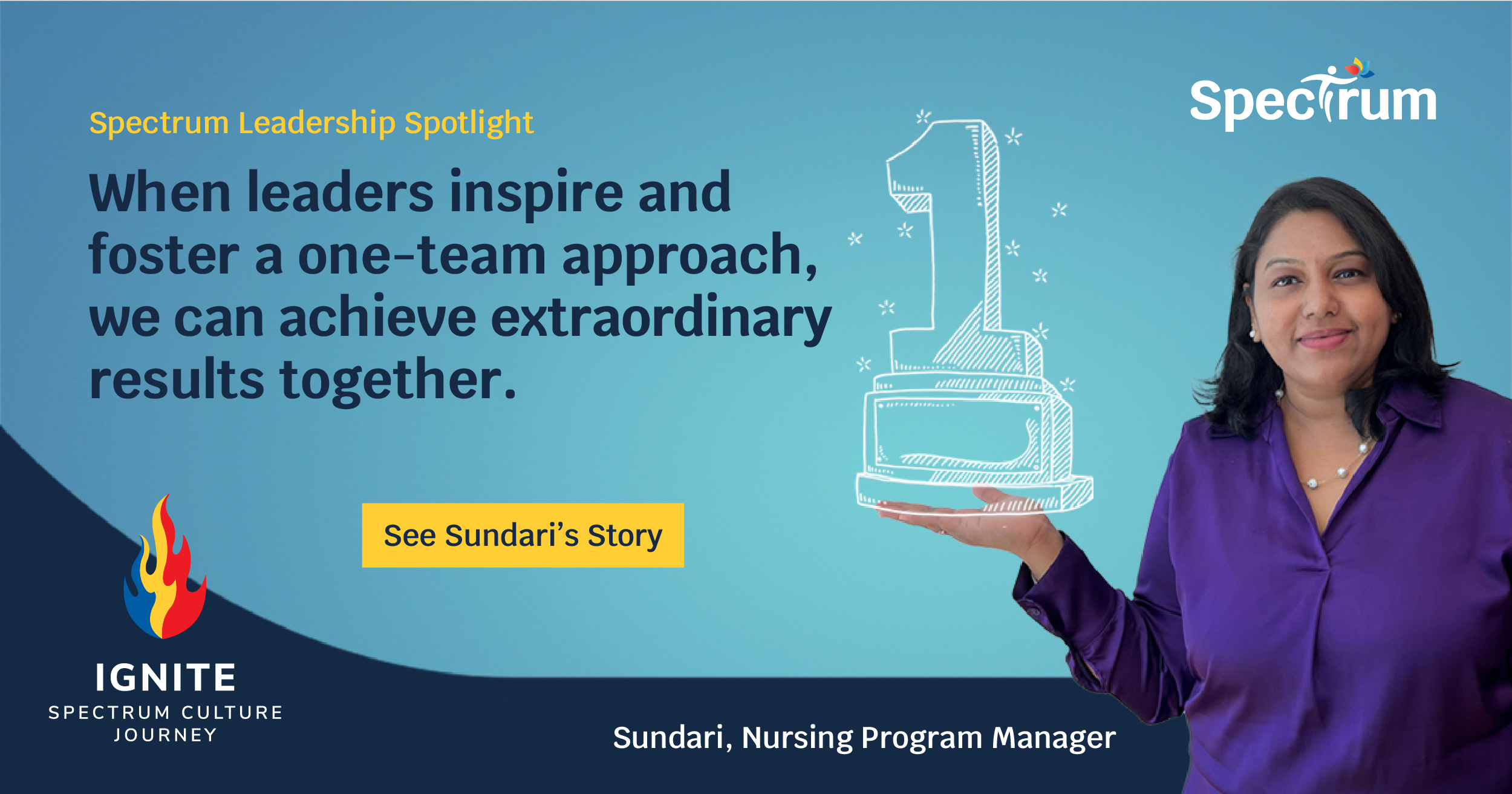 Image: Spectrum Leadership Spotlight – Meet Sundari!