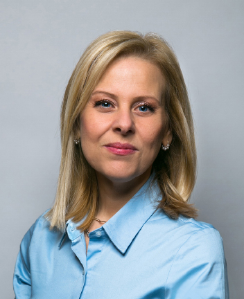 A close-up profile photo of a woman